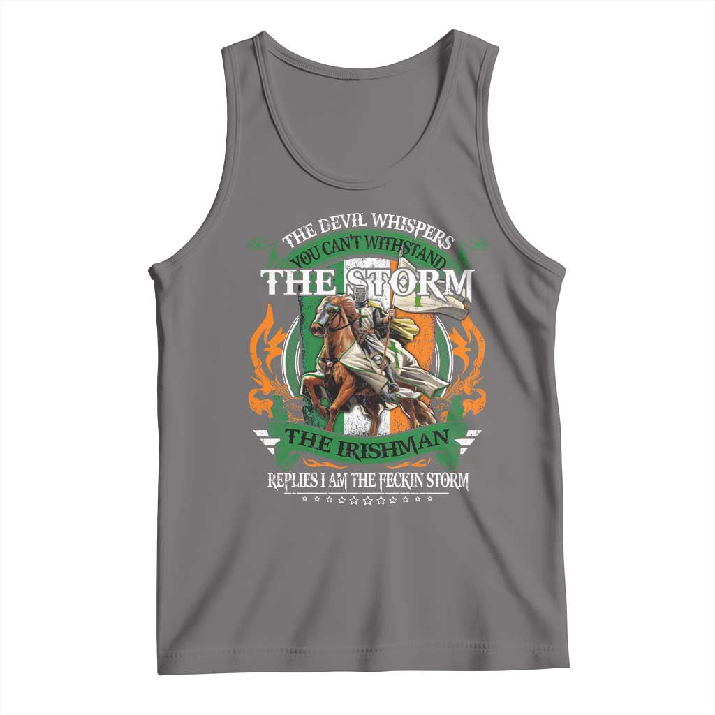 Irish Pride Tank Top The Devil Whispers You Can't Withstand The Storm The Irishman Replies