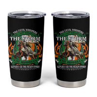 Irish Pride Tumbler Cup The Devil Whispers You Can't Withstand The Storm The Irishman Replies