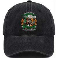 Irish Pride Washed Cotton Baseball Cap The Devil Whispers You Can't Withstand The Storm The Irishman Replies