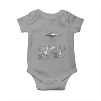 Funny Western Easter Day UFO Bunny Alien Baby Onesie