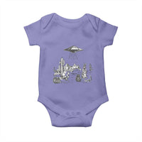 Funny Western Easter Day UFO Bunny Alien Baby Onesie