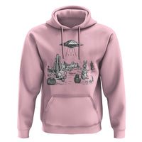 Funny Western Easter Day UFO Bunny Alien Hoodie
