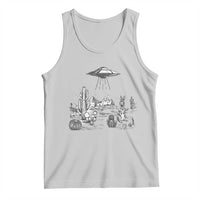 Funny Western Easter Day UFO Bunny Alien Tank Top