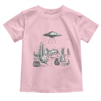 Funny Western Easter Day UFO Bunny Alien Toddler T Shirt