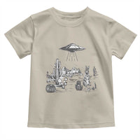 Funny Western Easter Day UFO Bunny Alien Toddler T Shirt