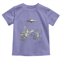 Funny Western Easter Day UFO Bunny Alien Toddler T Shirt