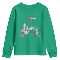 Funny Western Easter Day UFO Bunny Alien Youth Sweatshirt