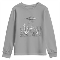 Funny Western Easter Day UFO Bunny Alien Youth Sweatshirt