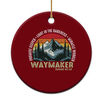 Religious Christian Waymaker Ceramic Ornament Promise Keeper Light In The Darkness Miracle Worker - Wonder Print Shop