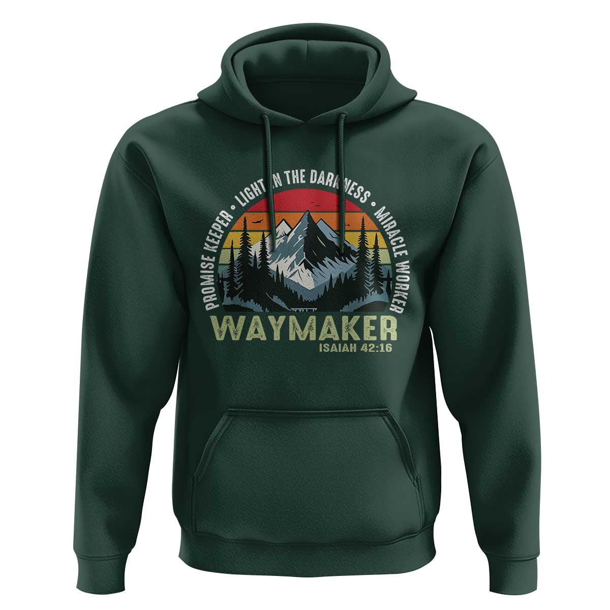 Religious Christian Waymaker Hoodie Promise Keeper Light In The Darkness Miracle Worker