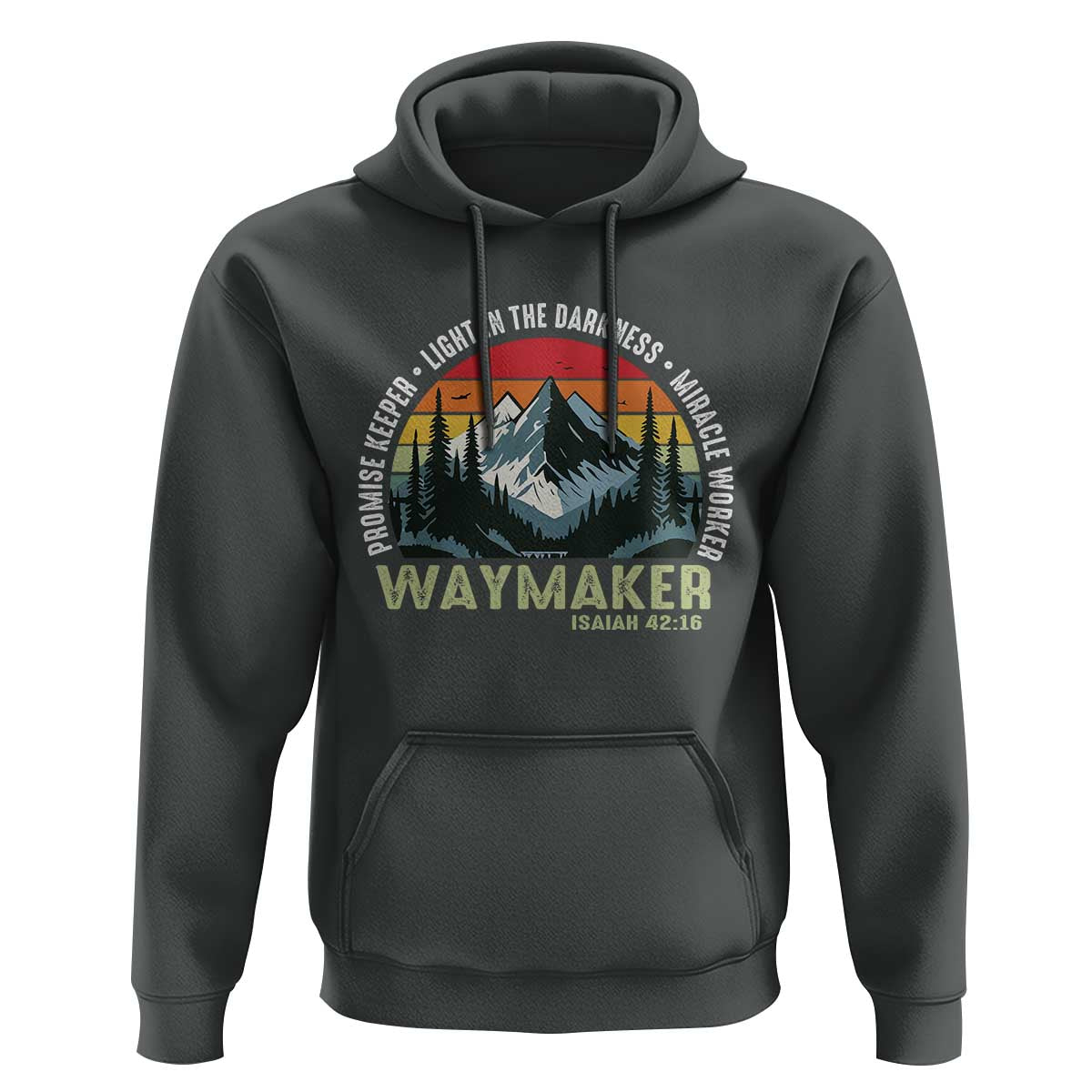 Religious Christian Waymaker Hoodie Promise Keeper Light In The Darkness Miracle Worker