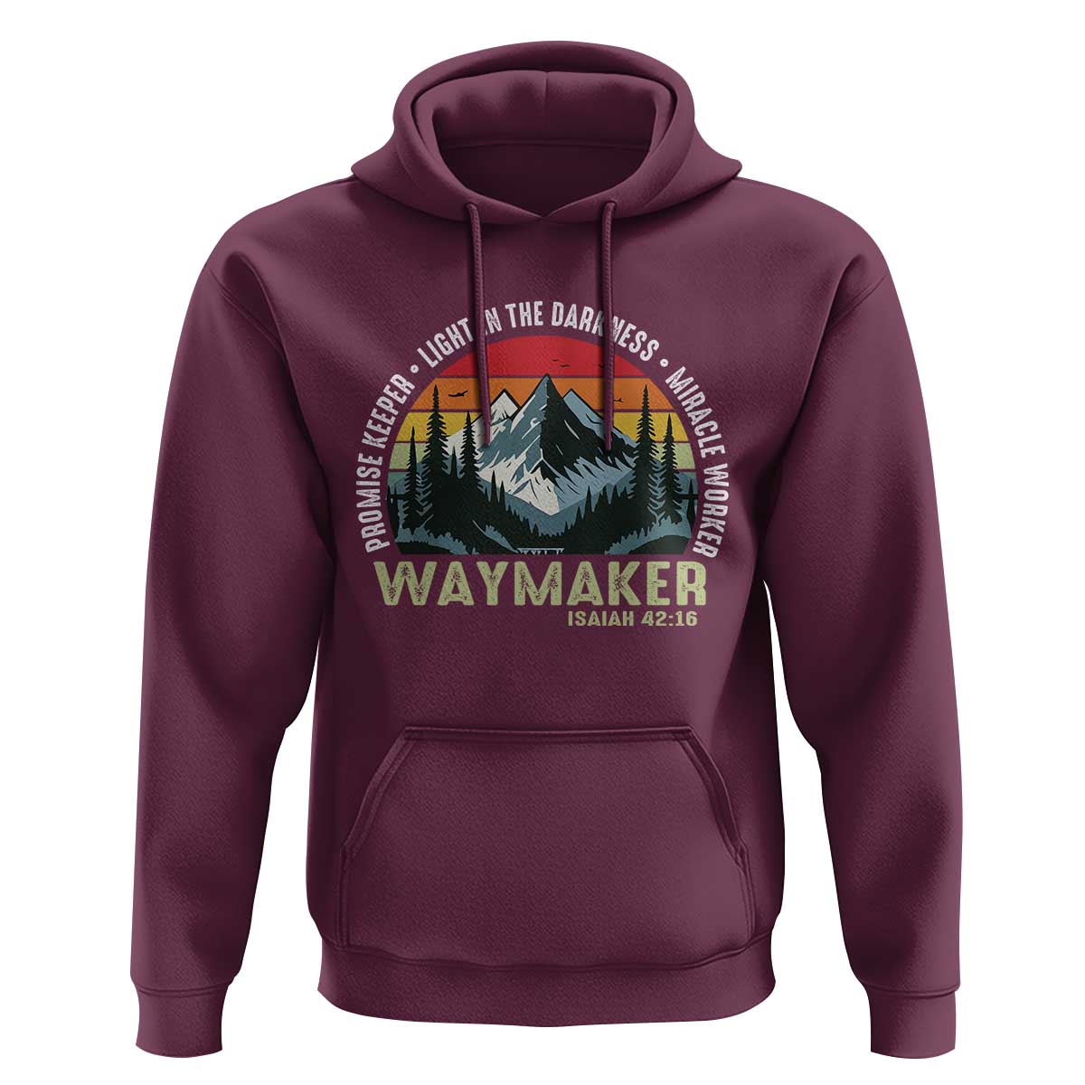 Religious Christian Waymaker Hoodie Promise Keeper Light In The Darkness Miracle Worker