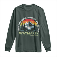 Religious Christian Waymaker Long Sleeve Shirt Promise Keeper Light In The Darkness Miracle Worker