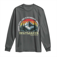 Religious Christian Waymaker Long Sleeve Shirt Promise Keeper Light In The Darkness Miracle Worker