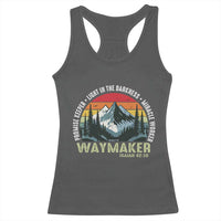 Religious Christian Waymaker Racerback Tank Top Promise Keeper Light In The Darkness Miracle Worker