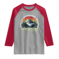 Religious Christian Waymaker Raglan Shirt Promise Keeper Light In The Darkness Miracle Worker