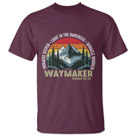 Religious Christian Waymaker T Shirt Promise Keeper Light In The Darkness Miracle Worker