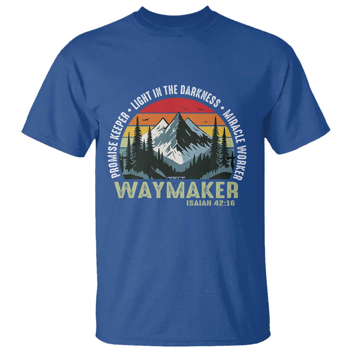 Religious Christian Waymaker T Shirt Promise Keeper Light In The Darkness Miracle Worker