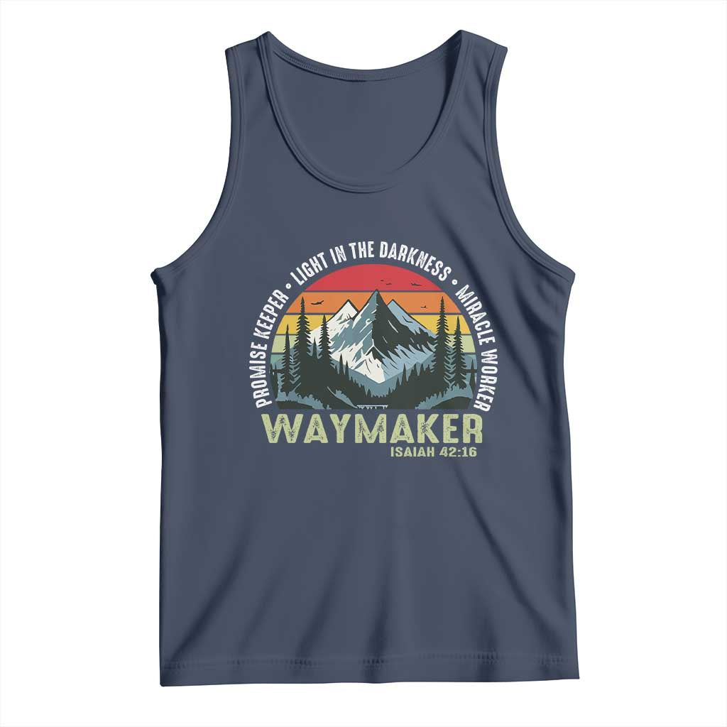 Religious Christian Waymaker Tank Top Promise Keeper Light In The Darkness Miracle Worker