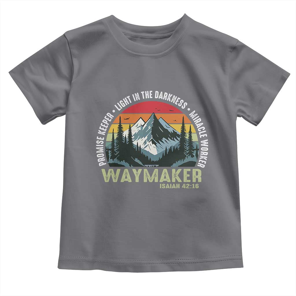 Religious Christian Waymaker Toddler T Shirt Promise Keeper Light In The Darkness Miracle Worker