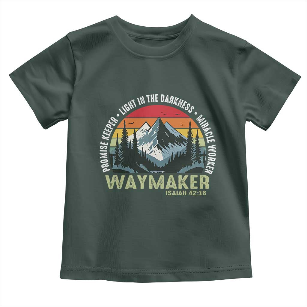 Religious Christian Waymaker Toddler T Shirt Promise Keeper Light In The Darkness Miracle Worker