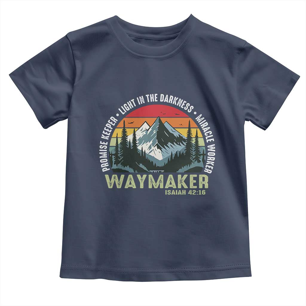 Religious Christian Waymaker Toddler T Shirt Promise Keeper Light In The Darkness Miracle Worker