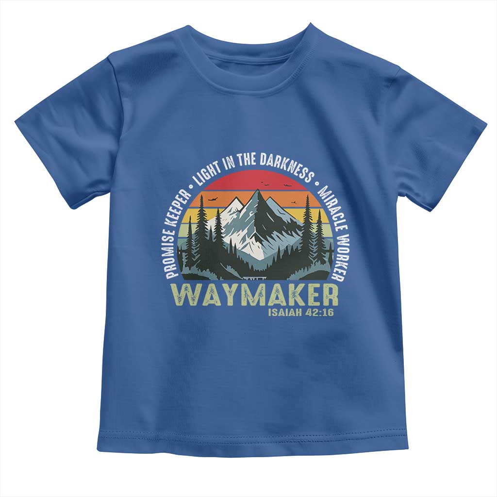 Religious Christian Waymaker Toddler T Shirt Promise Keeper Light In The Darkness Miracle Worker