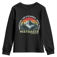 Religious Christian Waymaker Youth Sweatshirt Promise Keeper Light In The Darkness Miracle Worker