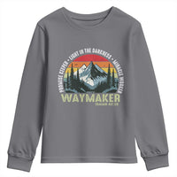 Religious Christian Waymaker Youth Sweatshirt Promise Keeper Light In The Darkness Miracle Worker