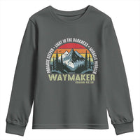 Religious Christian Waymaker Youth Sweatshirt Promise Keeper Light In The Darkness Miracle Worker