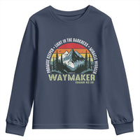 Religious Christian Waymaker Youth Sweatshirt Promise Keeper Light In The Darkness Miracle Worker