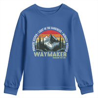 Religious Christian Waymaker Youth Sweatshirt Promise Keeper Light In The Darkness Miracle Worker