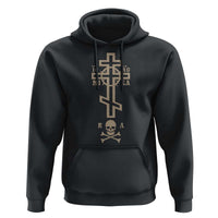 Orthodox Christian Hoodie Vintage Orthodox Cross With Skull of Adam