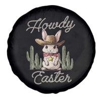 Funny Western Easter Day Spare Tire Cover Howdy Easter Country Cowboy Bunny