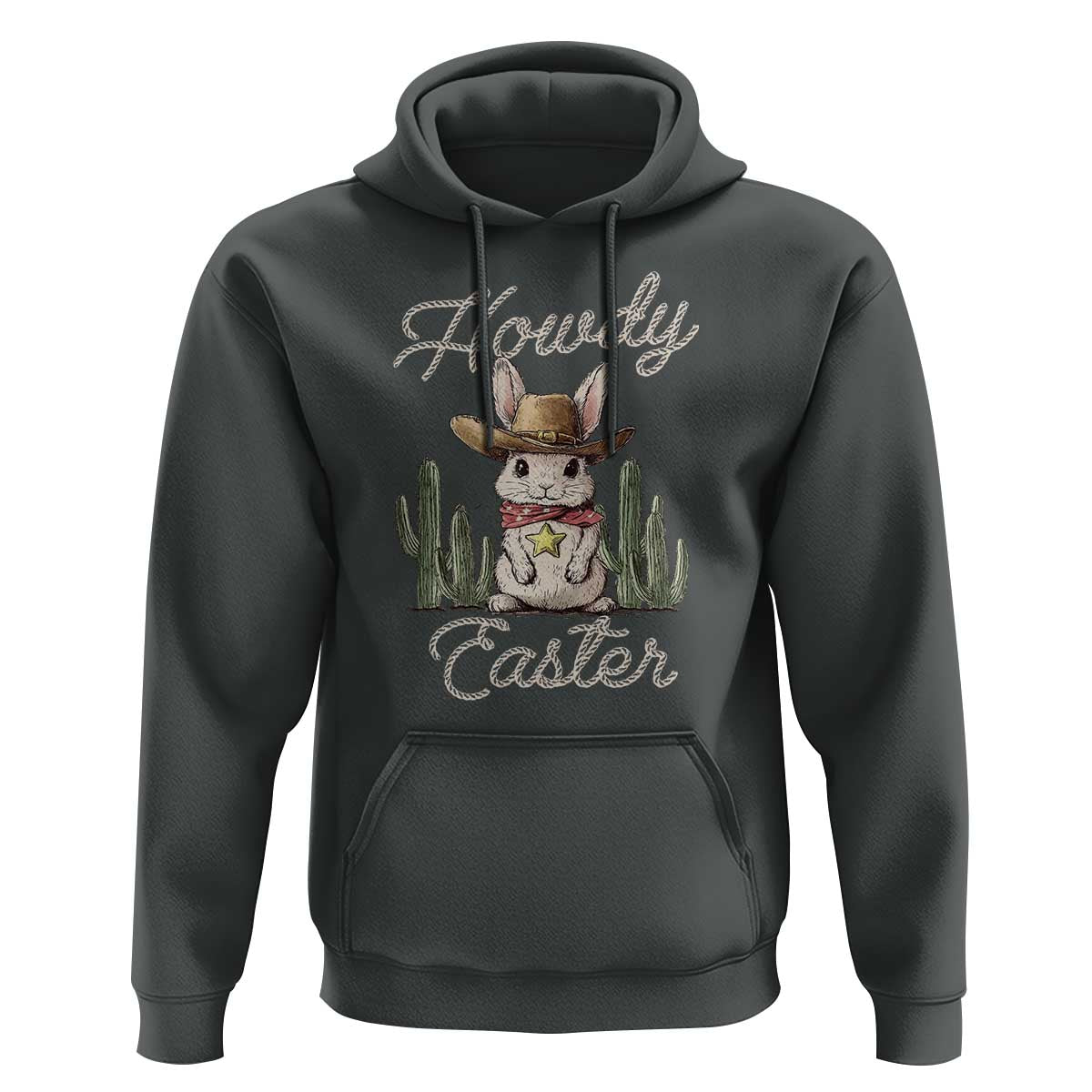Funny Western Easter Day Hoodie Howdy Easter Country Cowboy Bunny