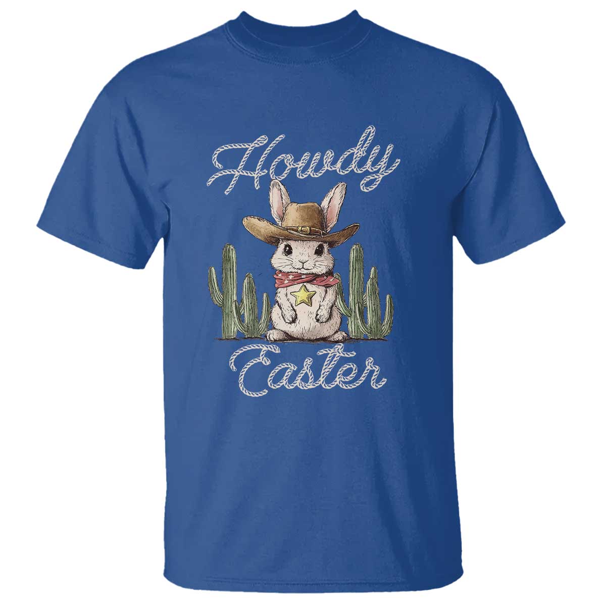 Funny Western Easter Day T Shirt Howdy Easter Country Cowboy Bunny