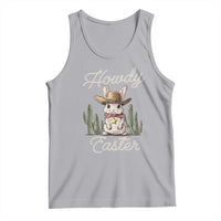 Funny Western Easter Day Tank Top Howdy Easter Country Cowboy Bunny