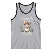 Funny Western Easter Day Tank Top Howdy Easter Country Cowboy Bunny