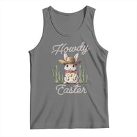 Funny Western Easter Day Tank Top Howdy Easter Country Cowboy Bunny