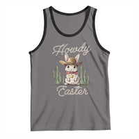 Funny Western Easter Day Tank Top Howdy Easter Country Cowboy Bunny