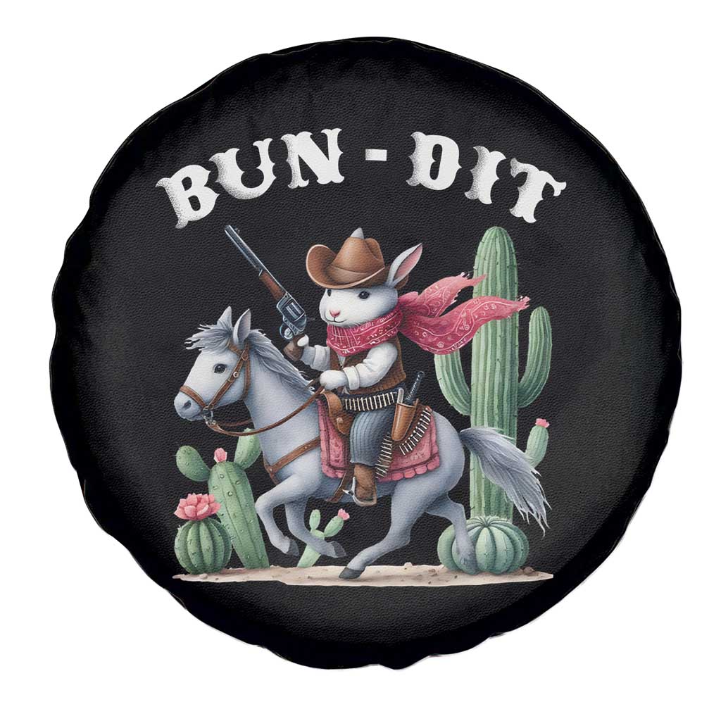 Funny Easter Day Western Spare Tire Cover Bun-dit Country Rabbit Cowboy Rodeo