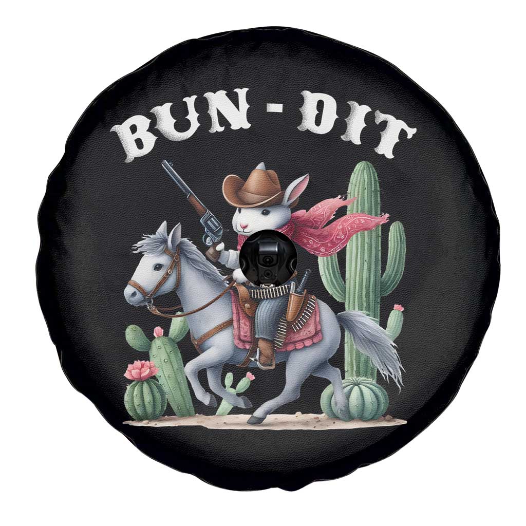 Funny Easter Day Western Spare Tire Cover Bun-dit Country Rabbit Cowboy Rodeo