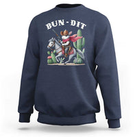 Funny Easter Day Western Sweatshirt Bun-dit Country Rabbit Cowboy Rodeo
