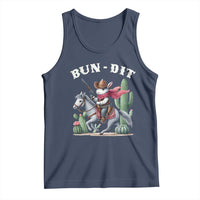 Funny Easter Day Western Tank Top Bun-dit Country Rabbit Cowboy Rodeo