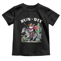 Funny Easter Day Western Toddler T Shirt Bun-dit Country Rabbit Cowboy Rodeo
