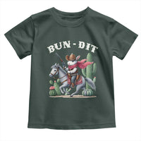 Funny Easter Day Western Toddler T Shirt Bun-dit Country Rabbit Cowboy Rodeo
