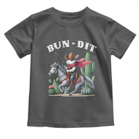 Funny Easter Day Western Toddler T Shirt Bun-dit Country Rabbit Cowboy Rodeo