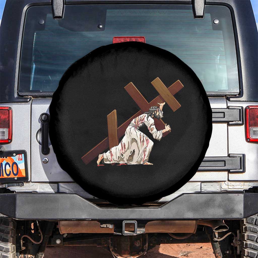 Orthodox Easter Jesius Is Carrying The Orthodox Cross Spare Tire Cover
