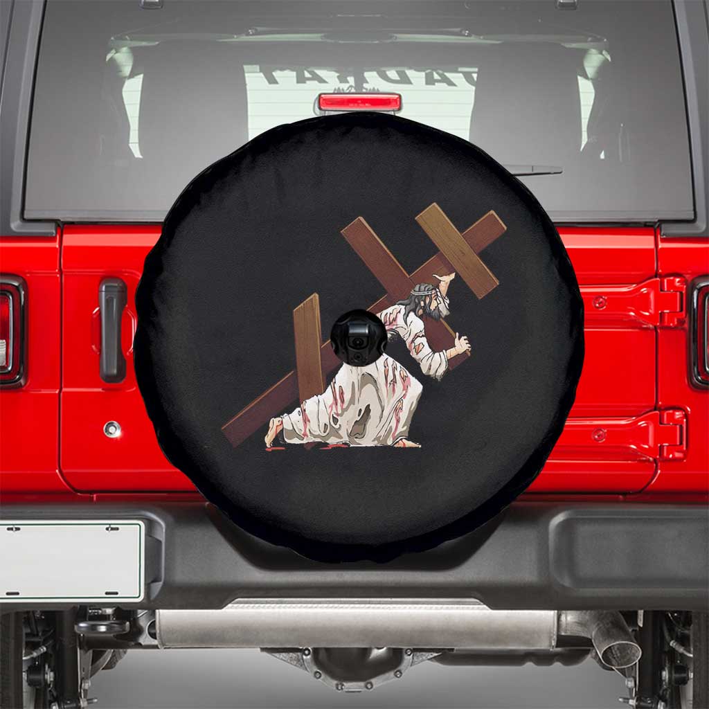 Orthodox Easter Jesius Is Carrying The Orthodox Cross Spare Tire Cover