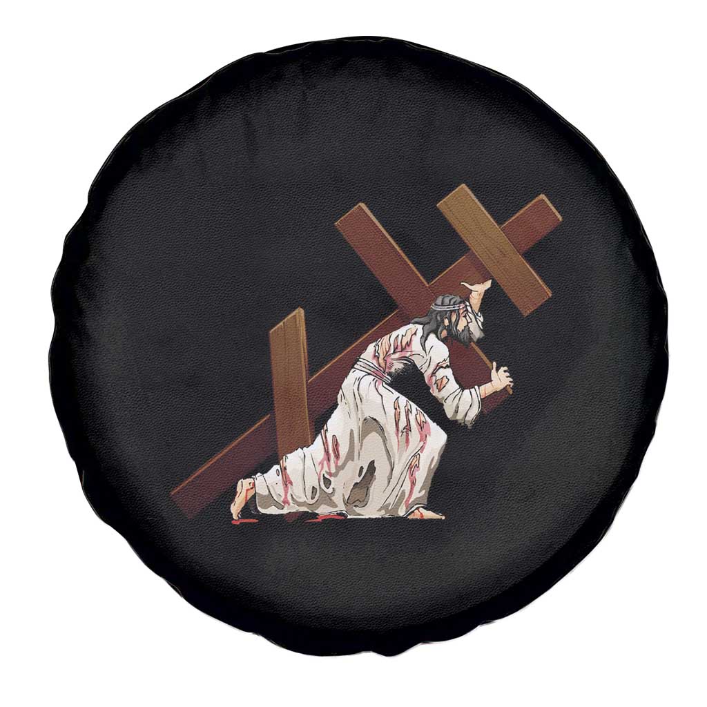 Orthodox Easter Jesius Is Carrying The Orthodox Cross Spare Tire Cover